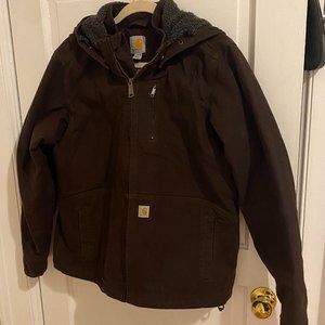 Carhartt Women's Dark Brown Sherpa Lined Jacket
